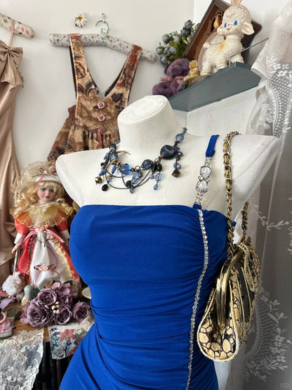 Sexy Sheath Strapless Royal Blue Ideas For Women Short Birthday Dresses Mini Homecoming Outfits N3406