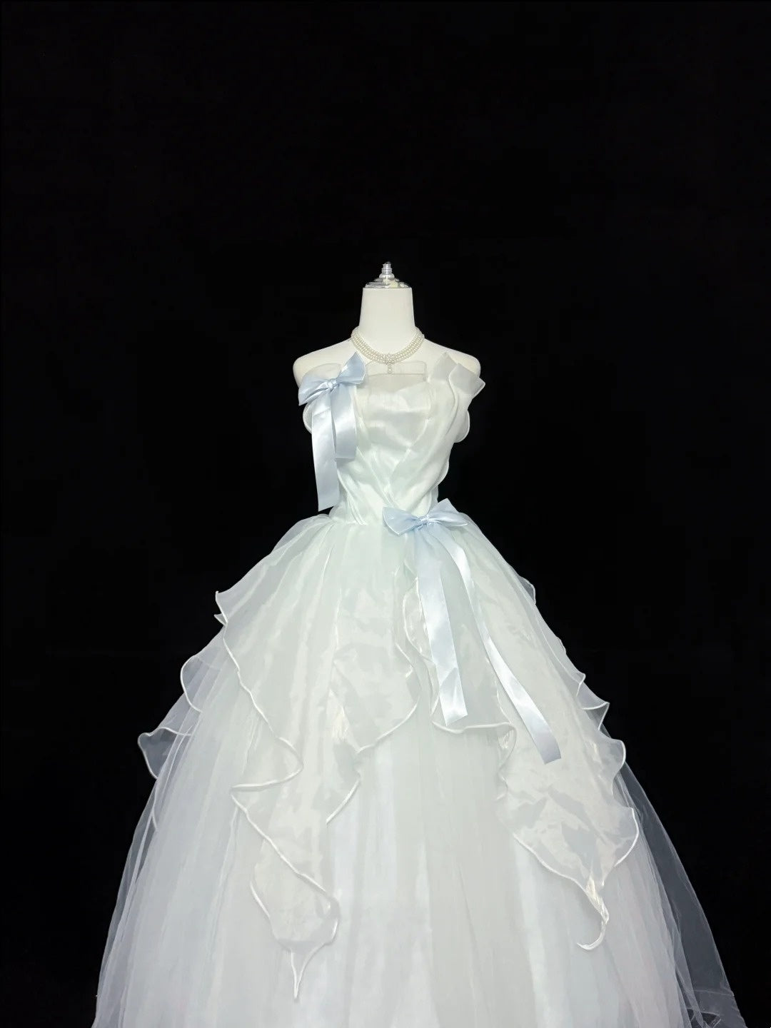 Cute Sweet 16 Dresses Long Ball Gown Strapless Tulle Formal Sweet Sixteen Birthday Gown RC0245