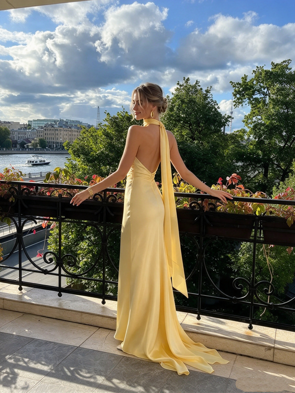 Simple Mermaid One Shoulder Slim Yellow Long Formal Fancy Prom Evening Dress Dinner Outfits Classy Party Gowns AB2048