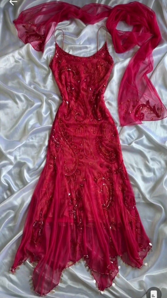 Vintage A line Spaghetti Strap Hot Pink Chiffon Prom Dress Aesthetic For Teens Formal Dresses Party Outfits Prom Gown AB1187
