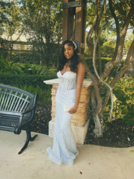Charming Mermaid Sweetheart Sage Green Sequin For Black Girls People Long Prom Dresses Inspiration Evening Gowns Formal Party Dress N221