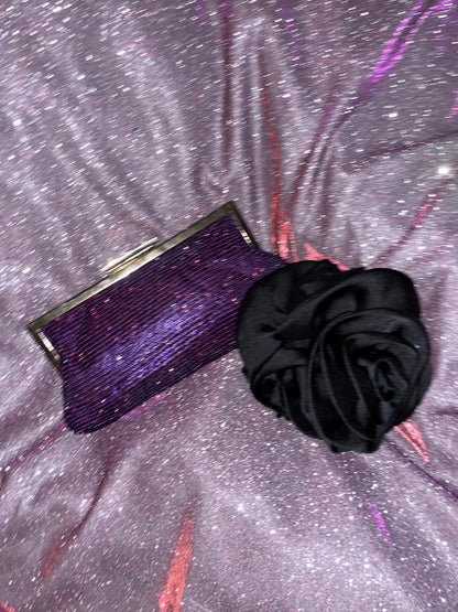 Shinning Ball Gown Sweetheart Lilac Sequin With Silver Corset Fitted Prom Dresses Formal Outfits Evening Dress RB8271