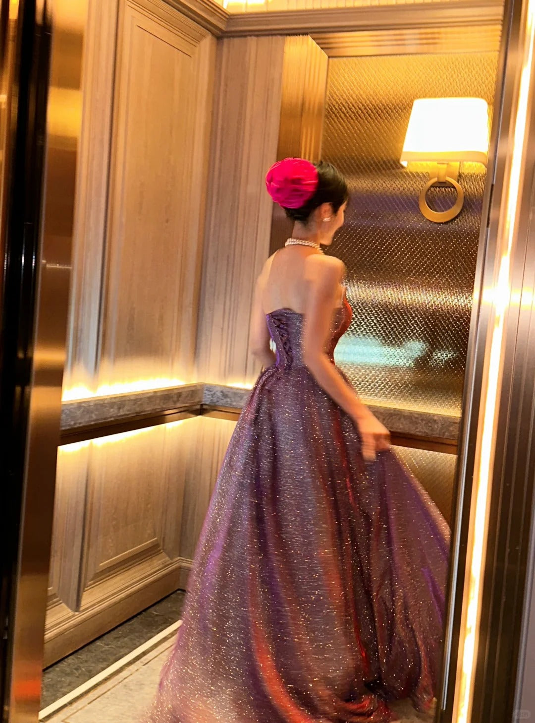 Shinning Ball Gown Sweetheart Lilac Sequin With Silver Corset Fitted Prom Dresses Formal Outfits Evening Dress RB8271