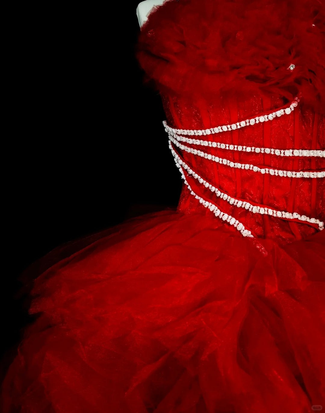 Unique Ball Gown Strapless Tulle Red Inspo Vintage Fashion 2000s Hoco Gowns Short Inspo Homecoming Dresses N2017