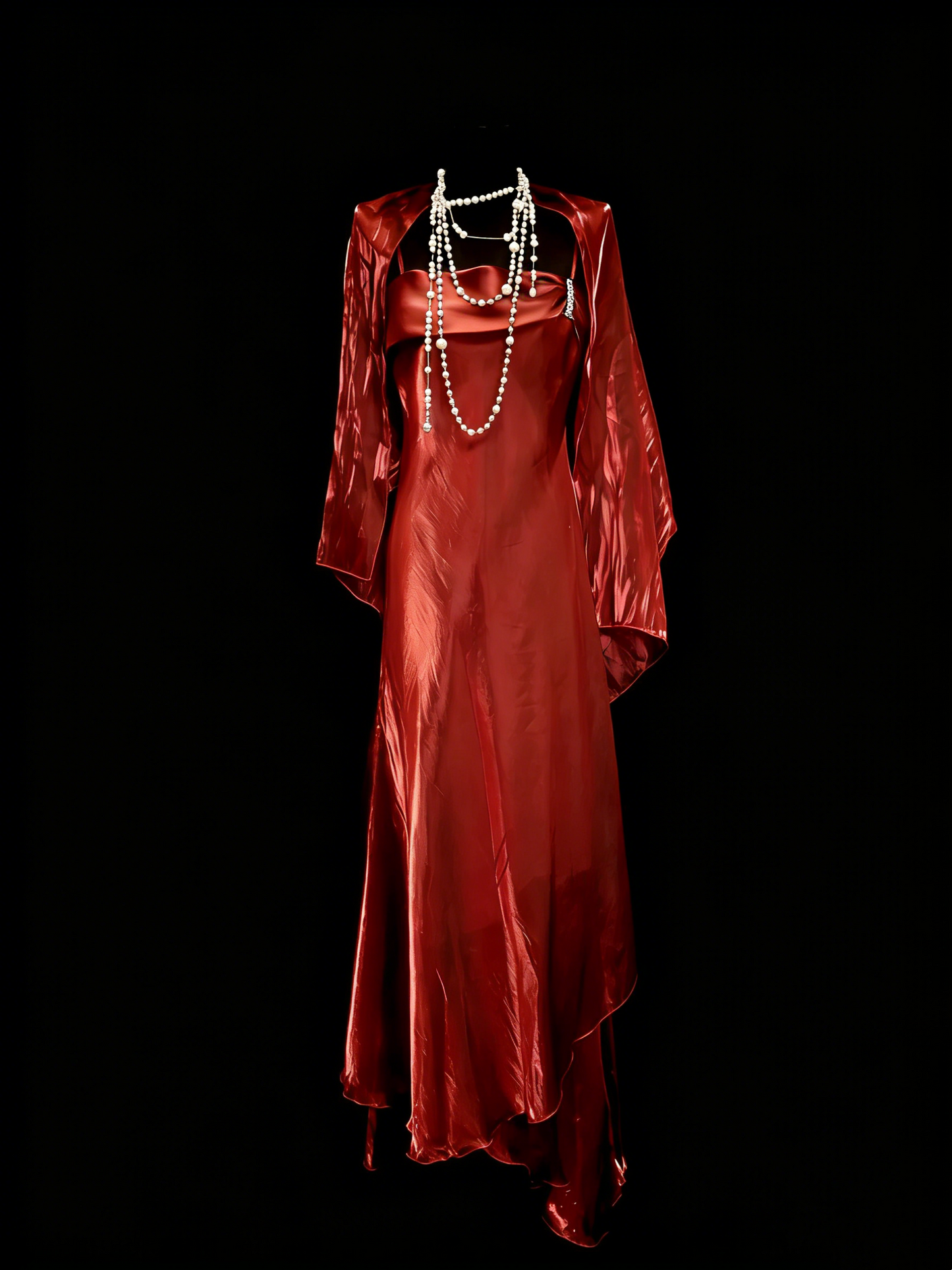 Vintage Fashion Night Aesthetic A Line Rust Red Spaghetti Straps 80s 70s 90s College Formal Outfit Long Prom Graduation Dresses N1150
