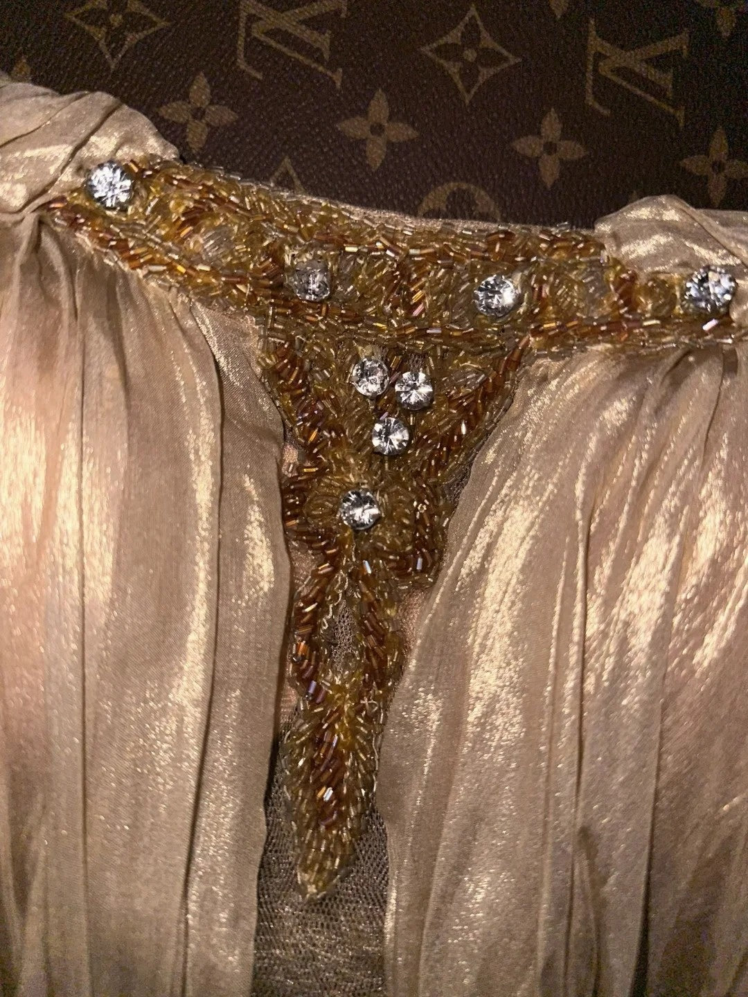 Glamorous A Line Spaghetti Straps Champagne With Crystals School Dances Prom Dresses 8th Grade Formal Outfits Evening Dress RB8396