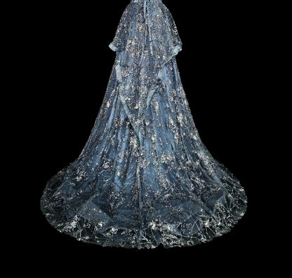 Vintage Prom Dresses Aesthetic Ball Gown Spaghetti Straps Gray Sequins Long Inspo Formal Party Gowns N1849