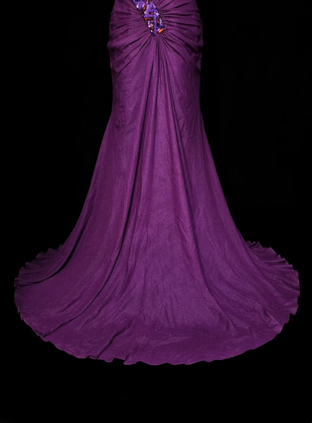 Vintage Mermaid Sweetheart With Beaded Purple Long Summer Beach Black Tie Prom Dresses Spring Formal Party Dress N1420