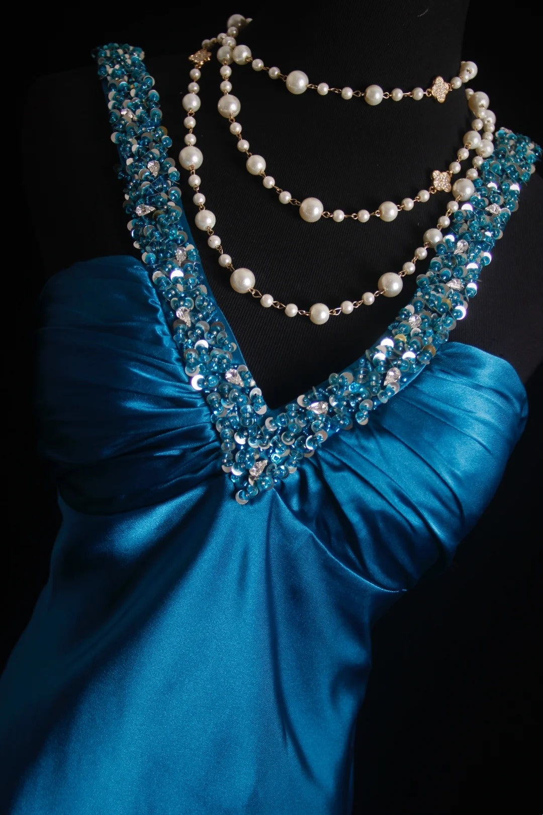 Retro Mermaid Halter Teal Blue Satin 2000s Long Prom Dresses Inspo 18th Birthday Outfits Formal Dress N498