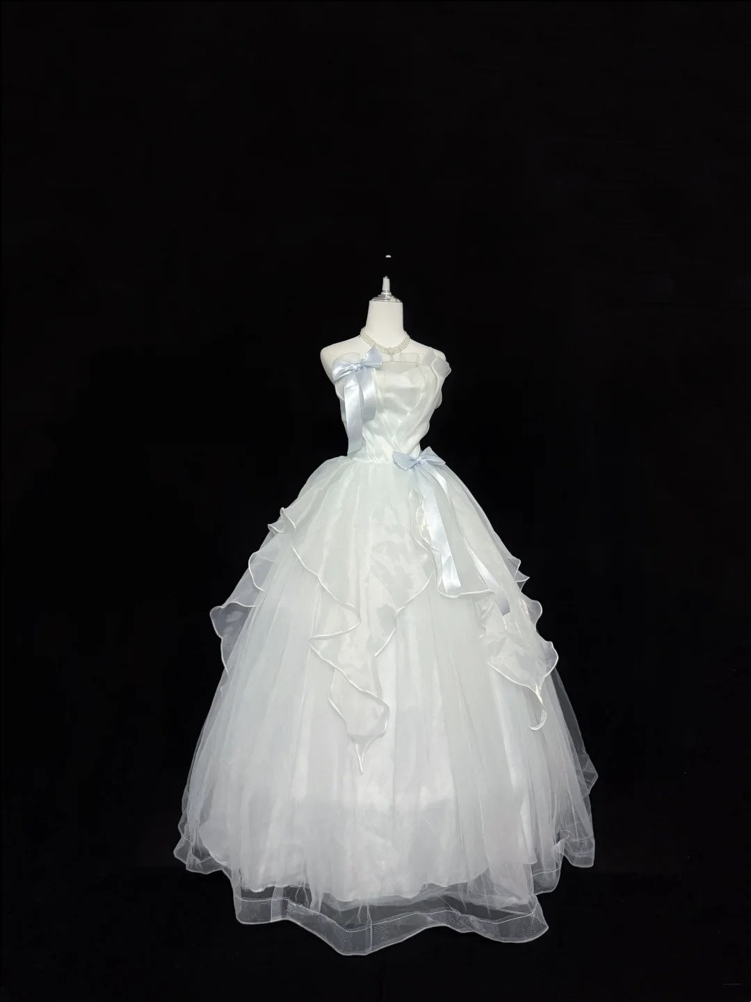 Cute Sweet 16 Dresses Long Ball Gown Strapless Tulle Formal Sweet Sixteen Birthday Gown RC0245
