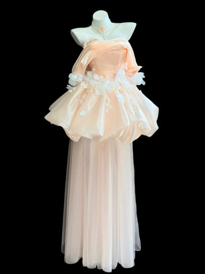 Cute Ball Gown Off The Shoulder Blush Pink Short Mini High School Ideas Homecoming Dresses Inspo Birthday Dresses Senior Graduation Outfits RB7231