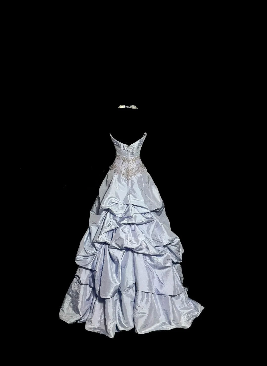 Vintage Prom Dresses Ball Gown Sweetheart Light Lilac Taffeta 80s With Lace Long Formal Evening Outfits N3895