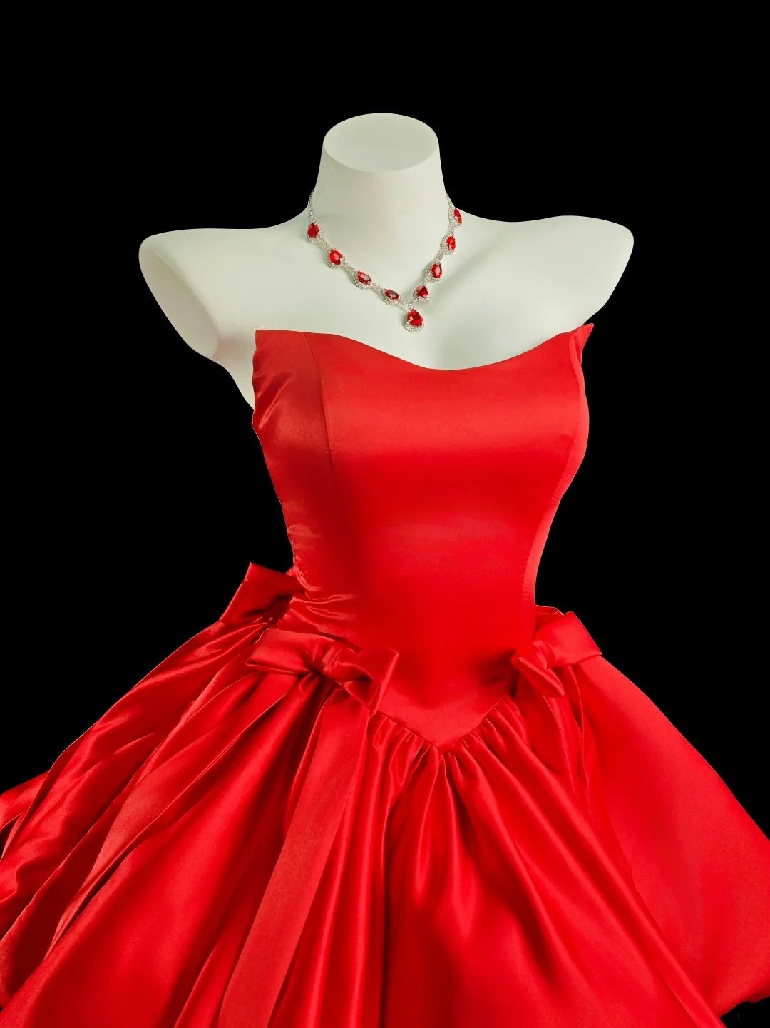 Pretty Ball Gown Strapless Light Sky Blue With Bow-knot Senior Inspo Graduation High School Homecoming Dresses N4529