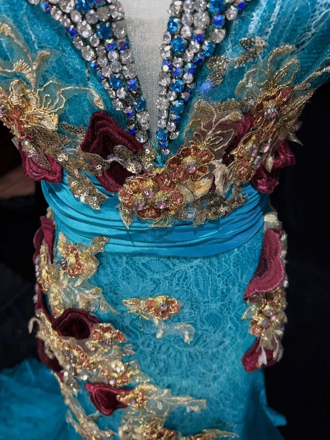 Vintage Prom Dresses Inspo Mermaid Sweetheart Blue Tulle Lace 80s With Appliqued Formal Gowns N3365