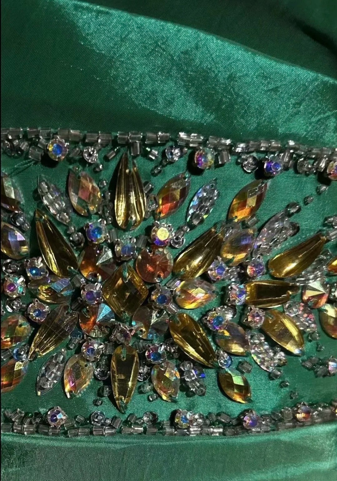 Vintage Prom Dresses Mermaid One Shoulder Green Pleated 90s Long Formal Evening Gown N2647