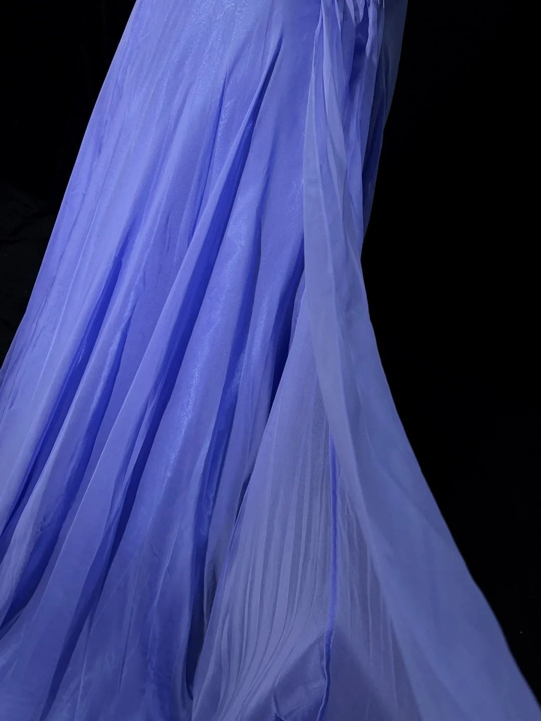 Classy Prom Dresses A line Lavender Chiffon V Neck With Beaded Long Formal Evening Outfits N3705