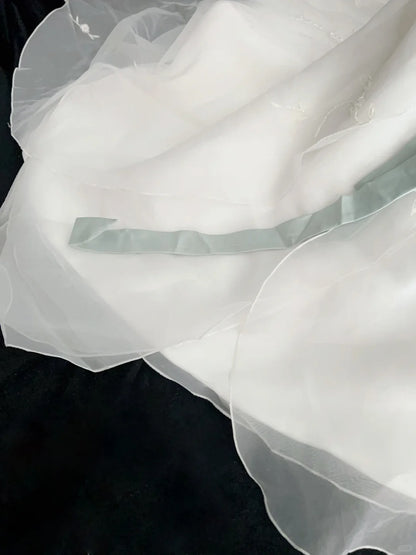 Unique Wedding Dresses A Line Strapless White With Beading Summer Garden Long Bridal Gown N3676
