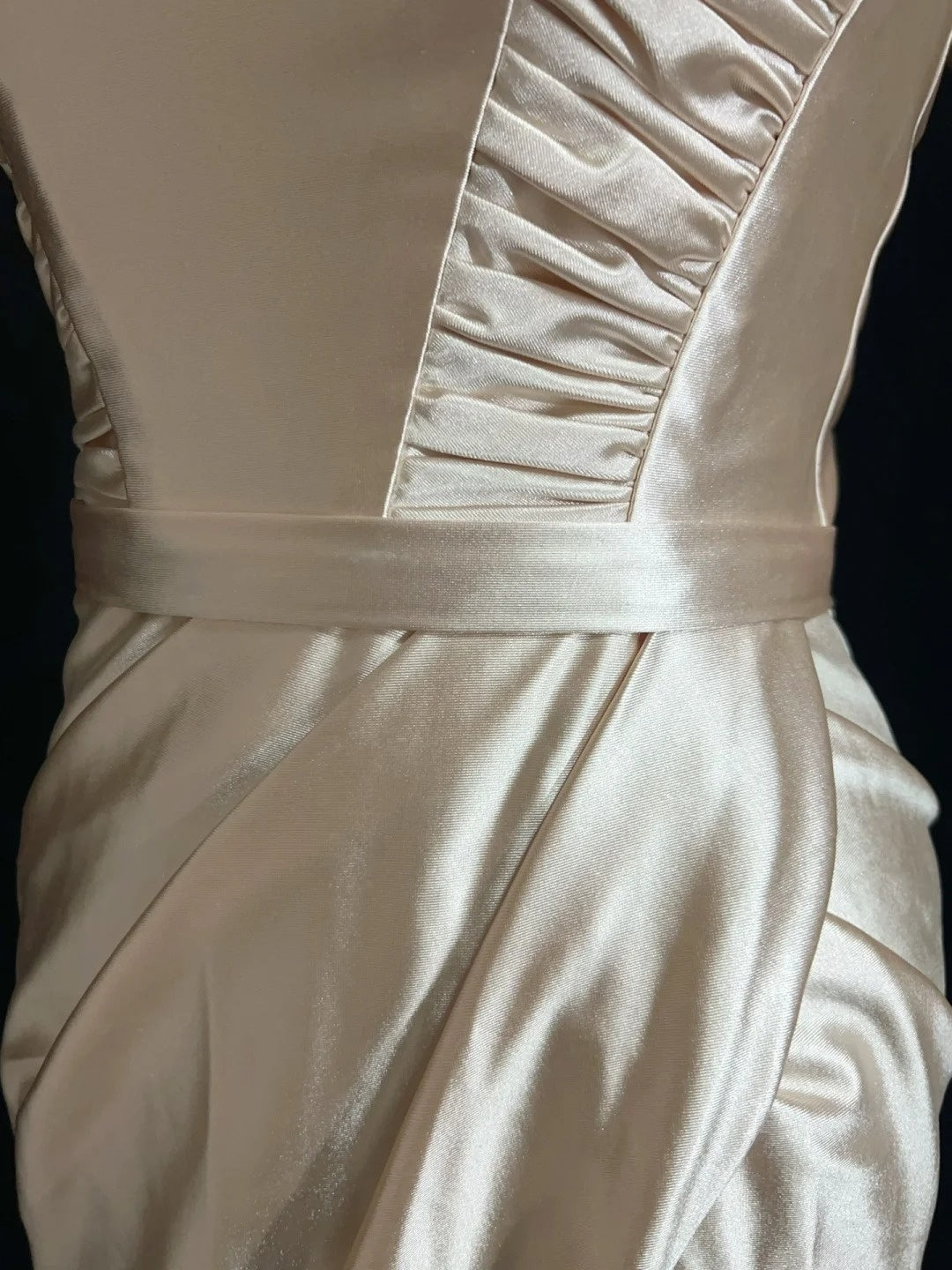 Vintage 90s Prom Dresses Mermaid Off The Shoulder Champagne Satin Long Prom Gown N3010