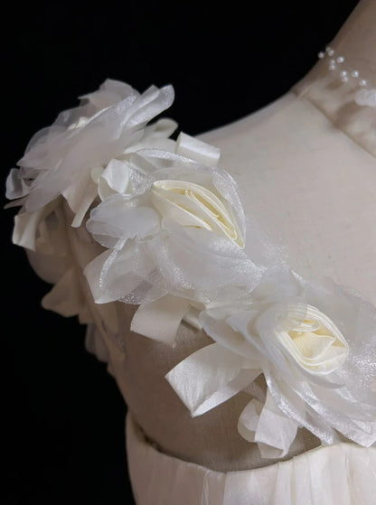 Timeless Wedding Dresses Sheath One Shoulder White Organza With Ruffled Short Bridal Gown N3005