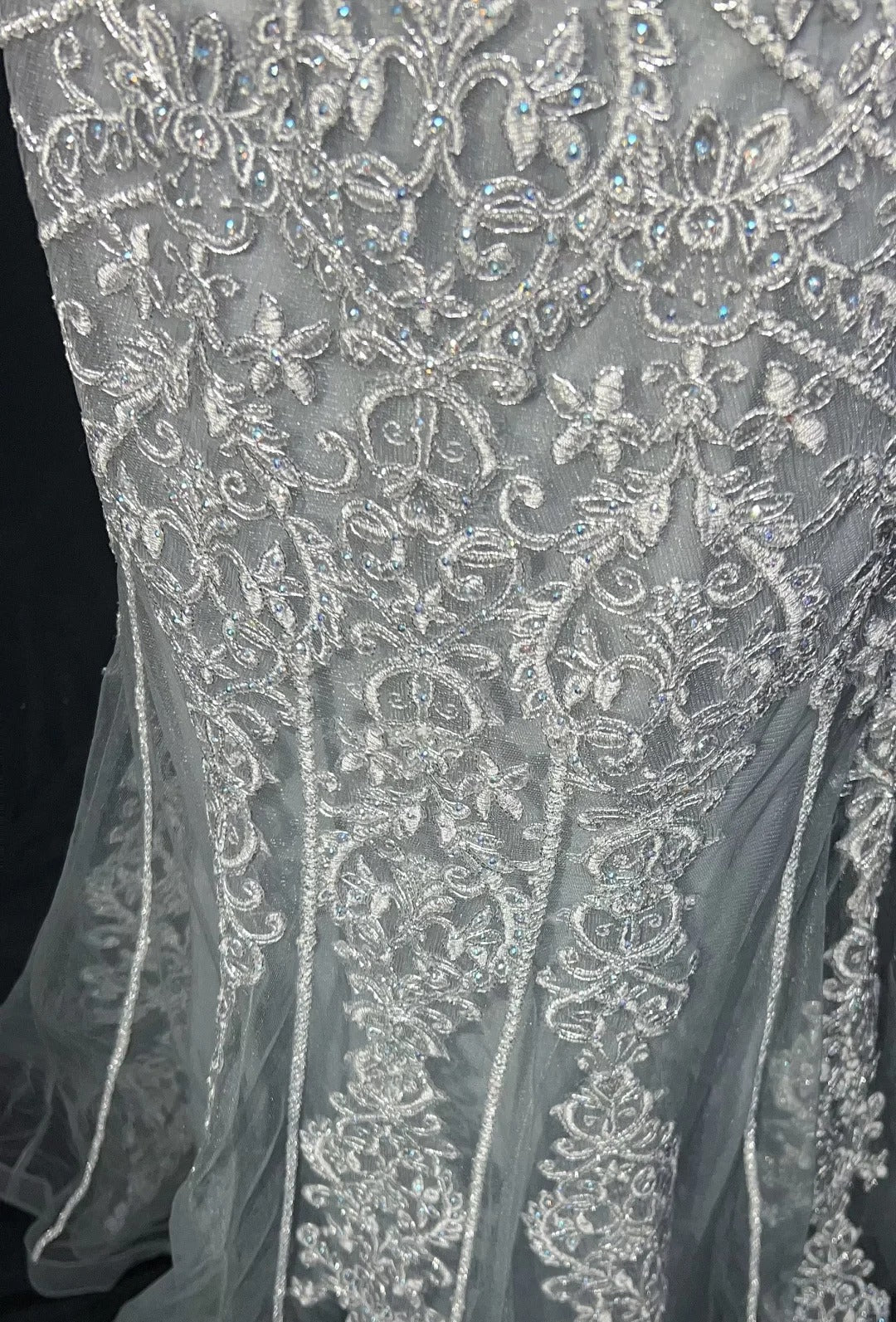 Dreamy 90s Prom Dresses Mermaid Spaghetti Strap Grey With Lace Formal Evening Outfits N3829