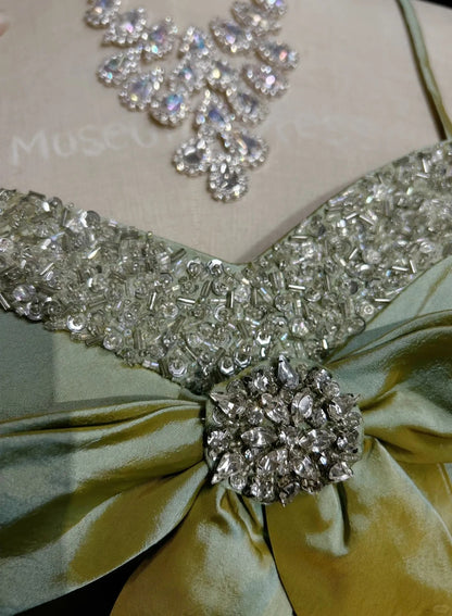 Vintage Ball Gown Spaghetti Straps Olive Green 12th Grad Short Mini length Aesthetic Look Homecoming Dresses RB4338