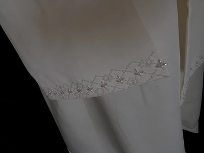 Modest Prom Dresses Inspo A line Spaghetti Strap White Satin With Cape For Women Formal Dress N3222