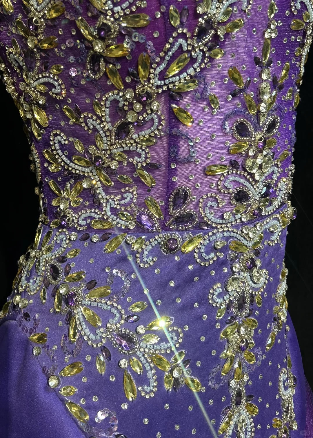 Vintage Mermaid Boat Neck Purple With Beading Tulle Floor Length Prom Dresses Inspo Evening Outfits RB4343
