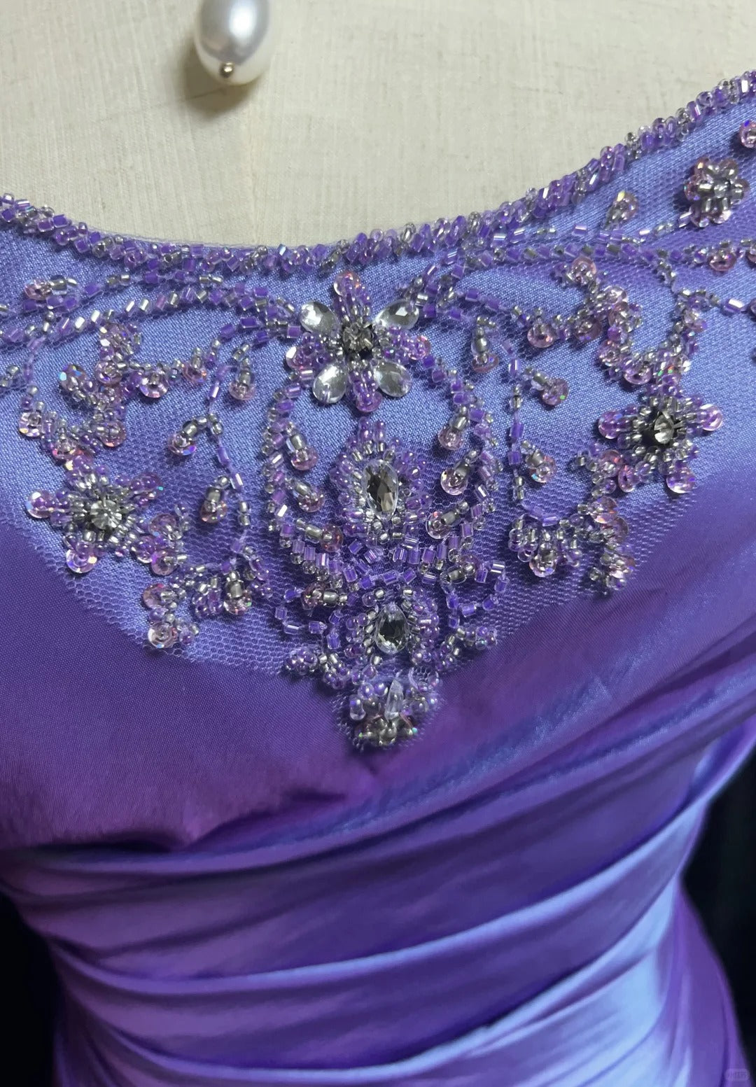 Simple Prom Dresses Sheath Spaghetti Strap Lilac Floor Length Taffeta Formal Evening Dress N3696