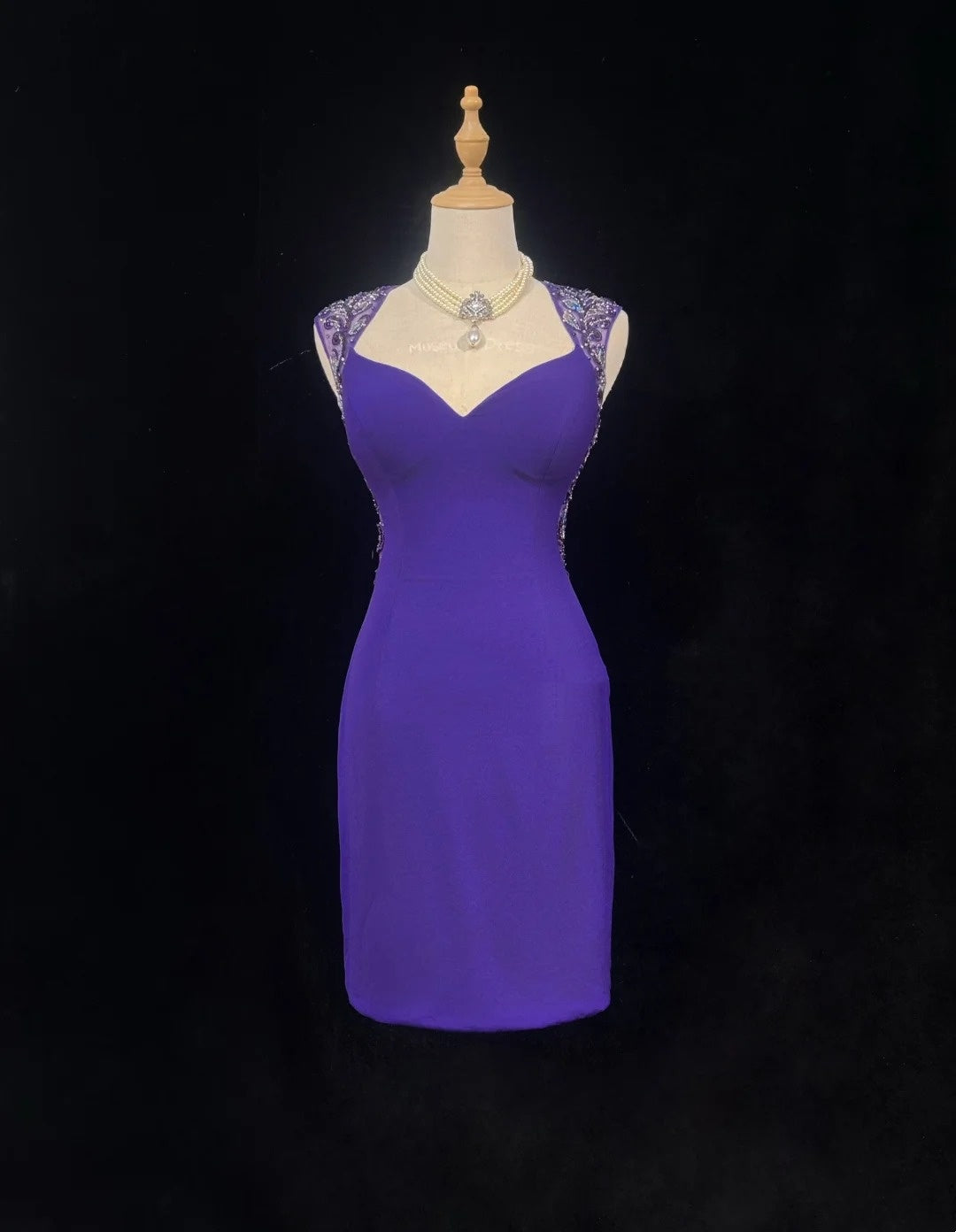 Pretty Sheath Sweetheart Purple Satin Short Mini Homecoming Dresses Hoco Gowns N2596