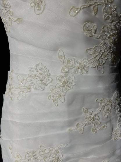 Fairytale Fantasy Art Wedding Dresses Mermaid Sweetheart White Long Brides Dress Bridal Gowns N2867