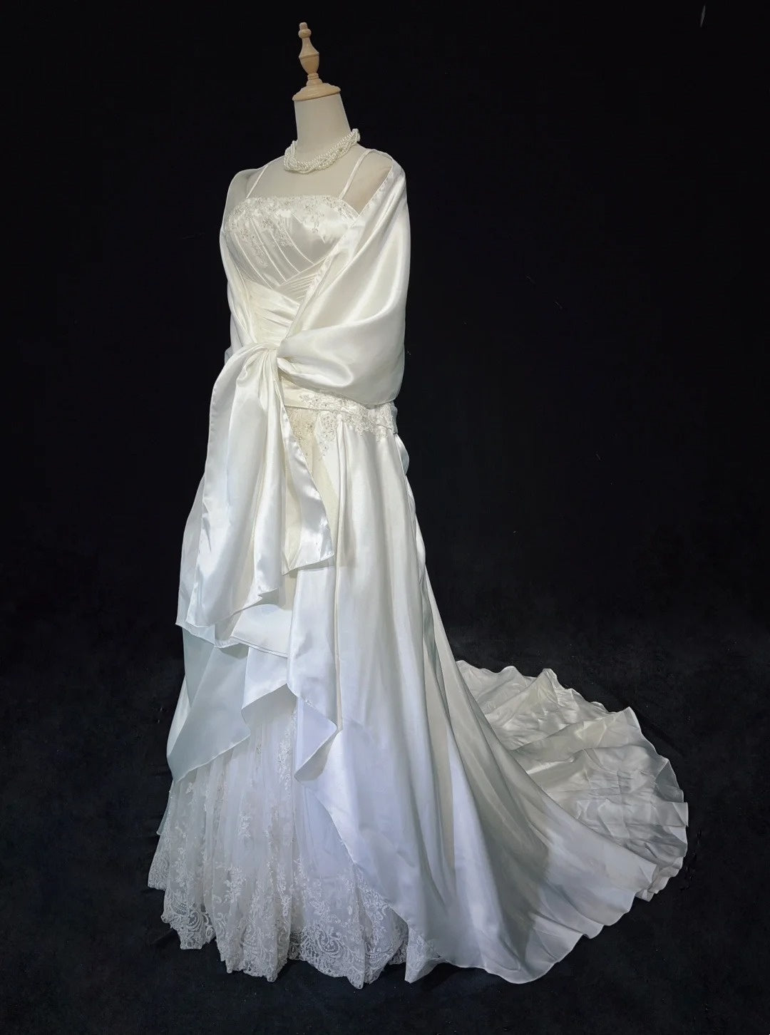 Unique Wedding Dresses Mermaid Spaghetti Strap ivory With Ruffled Appliqued Long Bridal Gown N3631