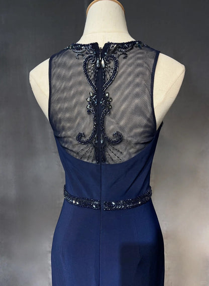 Sexy Hoco Dress Sheath Scoop Navy Blue Tight Bodycon Homecoming Party Dress RC0111