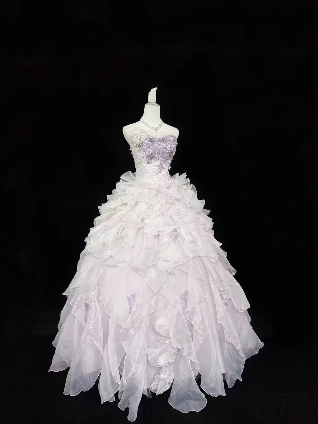 Sweet 16 Dresses Long Ball Gown Sweet Sixteen Long Birthday Dress Sweetheart Light Lilac Formal Gown RC0312