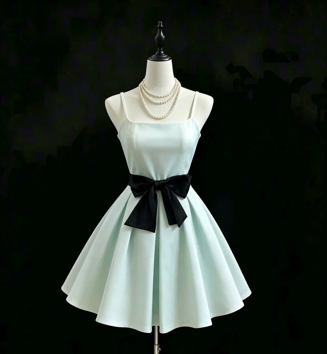 Cute Ball Gown Spaghetti Strap Mint Green Graduation Dresses Short High School For 8th Grade Senior Inspo Homecoming Gown RB3297