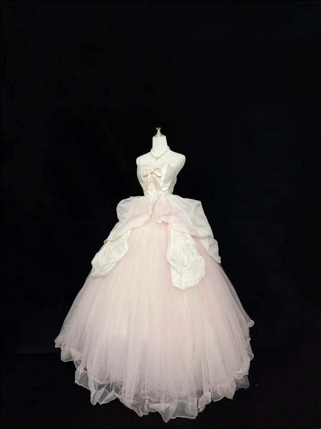 Blush Pink Prom Dress Inspo Ball Gown Spaghetti Straps Long 18th Birthday Outfits Formal Party Gown RC0258