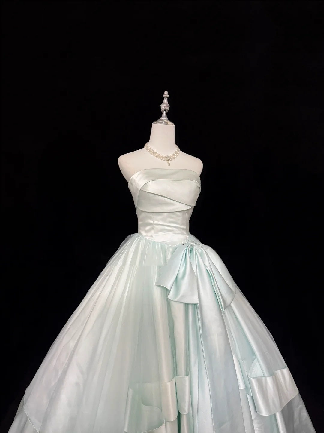Sweet 16 Dresses Long Ball Gown Sweet Sixteen Long Birthday Dress Strapless Satin Formal Gown RC0297