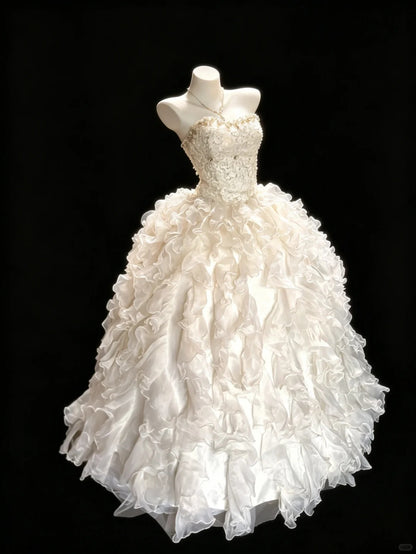 Fairy Quince Dress Ball Gown Sweethart Tiered Sweet 16 Quinceanera Dresses 15 Vestidos De Fiesta N4472