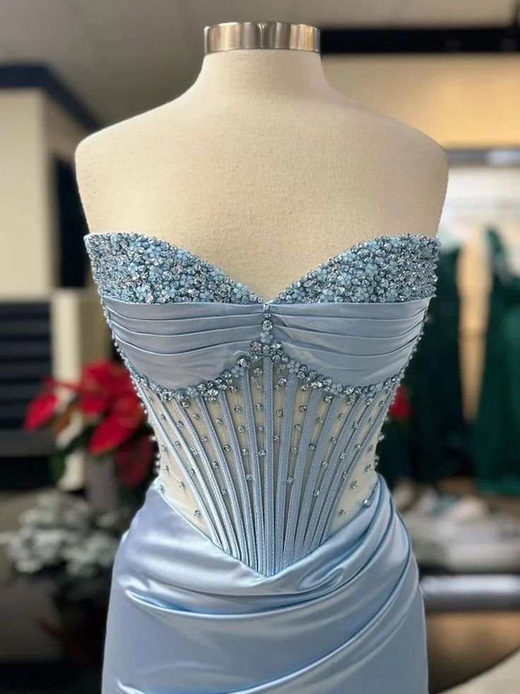 Modest Mermaid Sweetheart Pink Split Prom Dresses Inspo For Teens Formal Dress Party Outfits Prom Gowns AB064