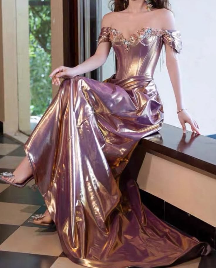 Modest Mermaid Prom Dresses With Beading Long Evening Party Formal Outfits RB6542