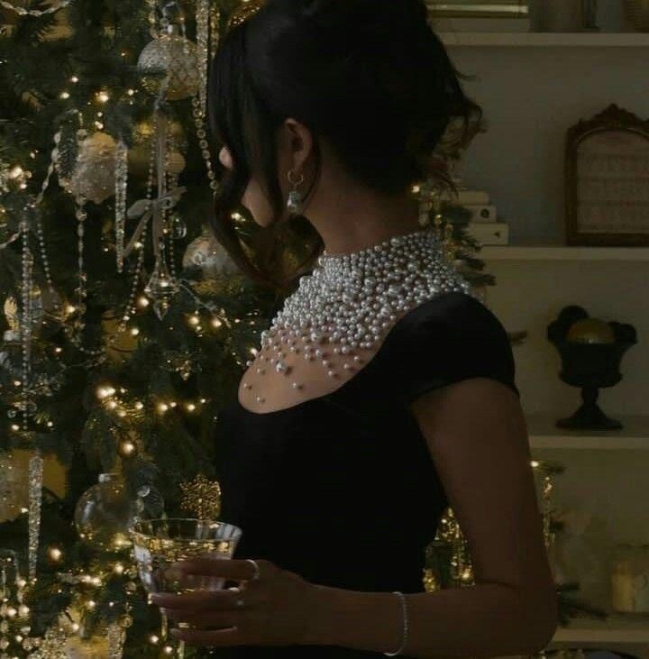 Black Velvet Evening Dress With Pearl Embellishments Party Dress Birthday Prom Dress AB1634