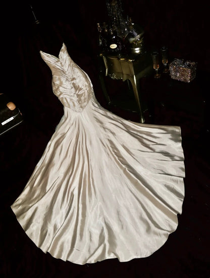 Luxurious Mermaid Sweetheart Champagne With Beading Ruffled School Dances Prom Dresses 8th Grade Formal Outfits Evening Gown RB8407