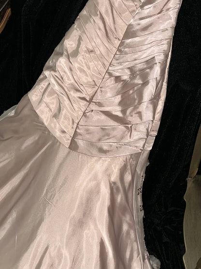 Luxurious Mermaid Sweetheart Champagne With Beading Ruffled School Dances Prom Dresses 8th Grade Formal Outfits Evening Gown RB8407