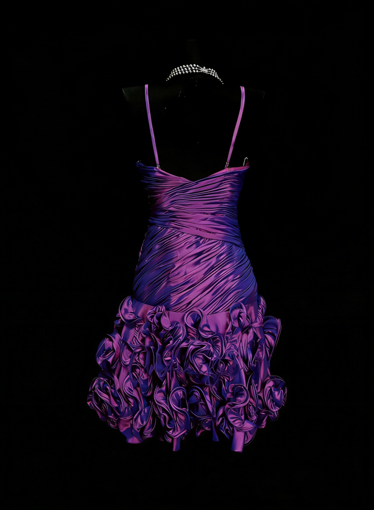 Dress for Women Summer New Vintage Retro Style Mermaid Grape Satin Homecoming Dresses N2234