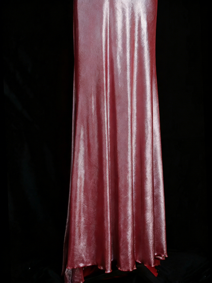 Classy Mermaid Sweetheart Pink Satin Long Senior Prom dresses High School Formal Dresses N1247