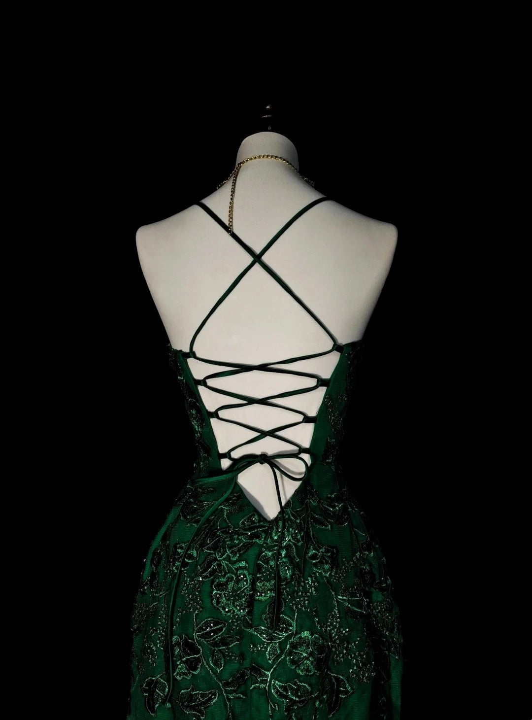 Vintage Mermaid Halter Dark Green 90s With Lace Beaded Long Summer Prom Dresses Senior High Schools Formal Party Dress N1425