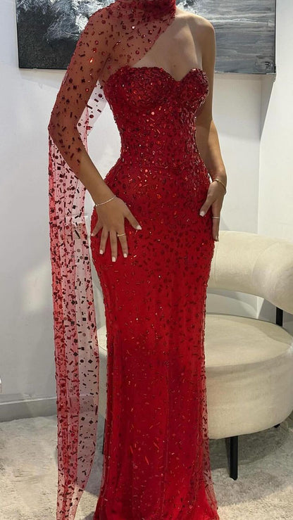 Classy Mermaid Sweetheart Burgundy Tulle Beads Prom Dresses Inspo For Teens Formal Dress Party Outfits Prom Gowns AB026