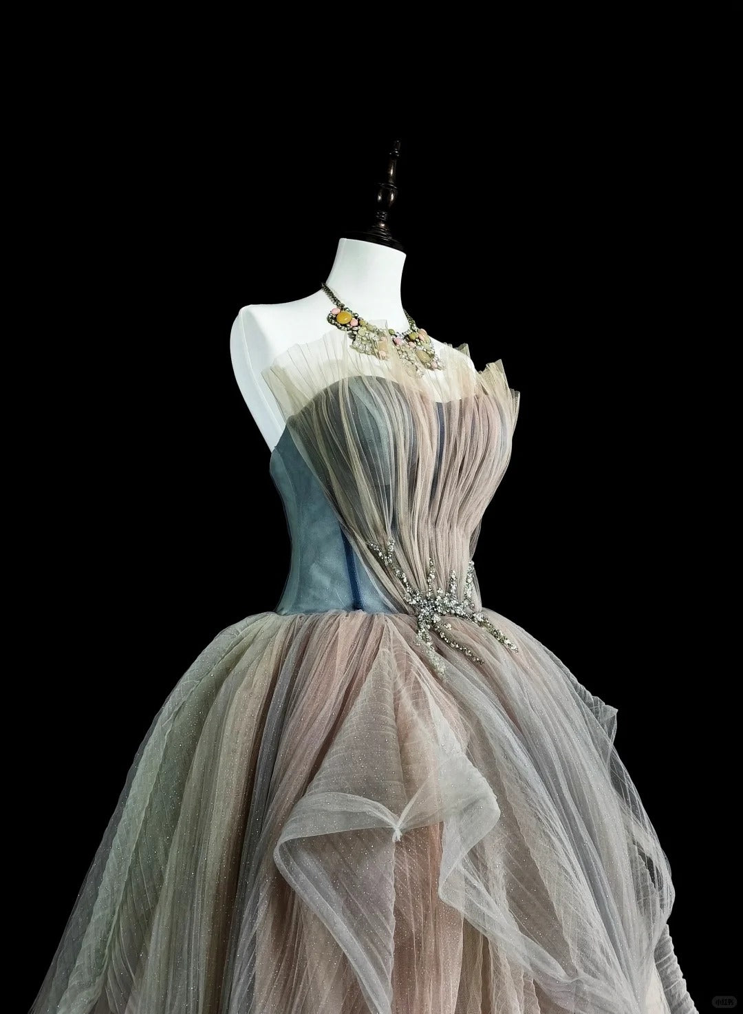 Modest Prom Dresses Ball Gown Sweetheart Tulle Sleeveless Evening Long Quince Dress N3076