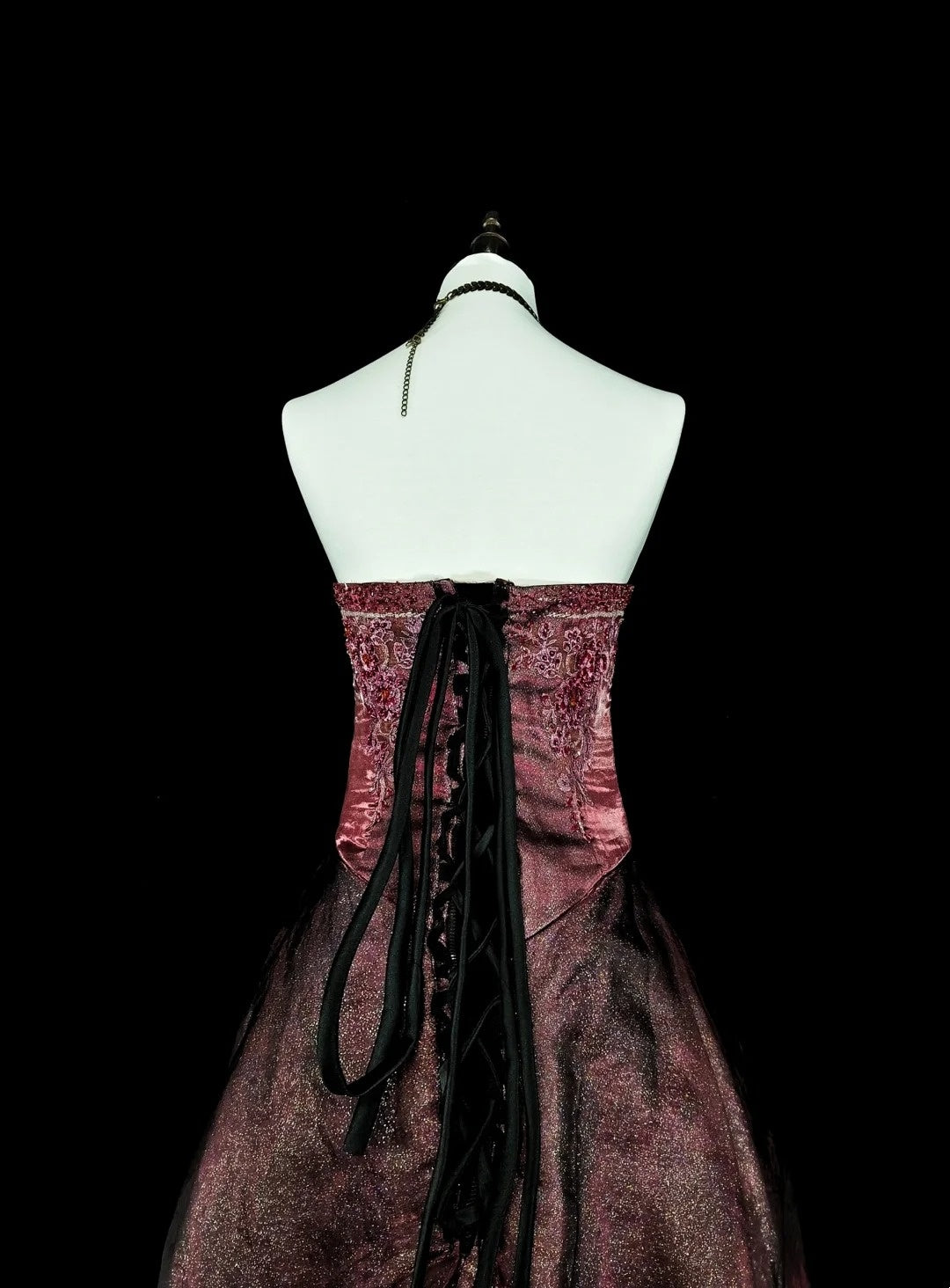 Vintage Prom Dresses Aesthetic 1950s Retro Classy Ball Gown Strapless Brown Long Inspo Formal Gowns N1994