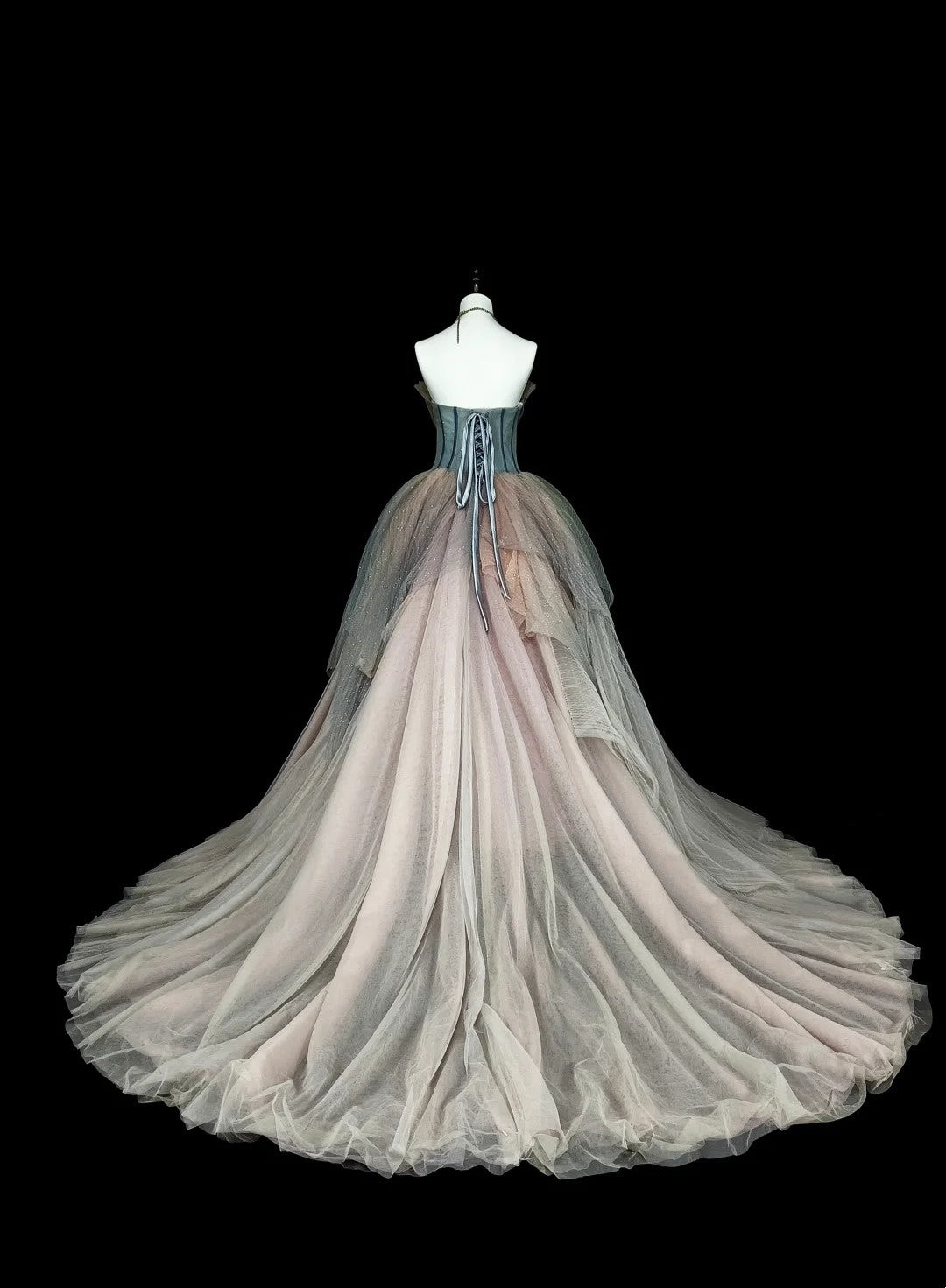 Modest Prom Dresses Ball Gown Sweetheart Tulle Sleeveless Evening Long Quince Dress N3076