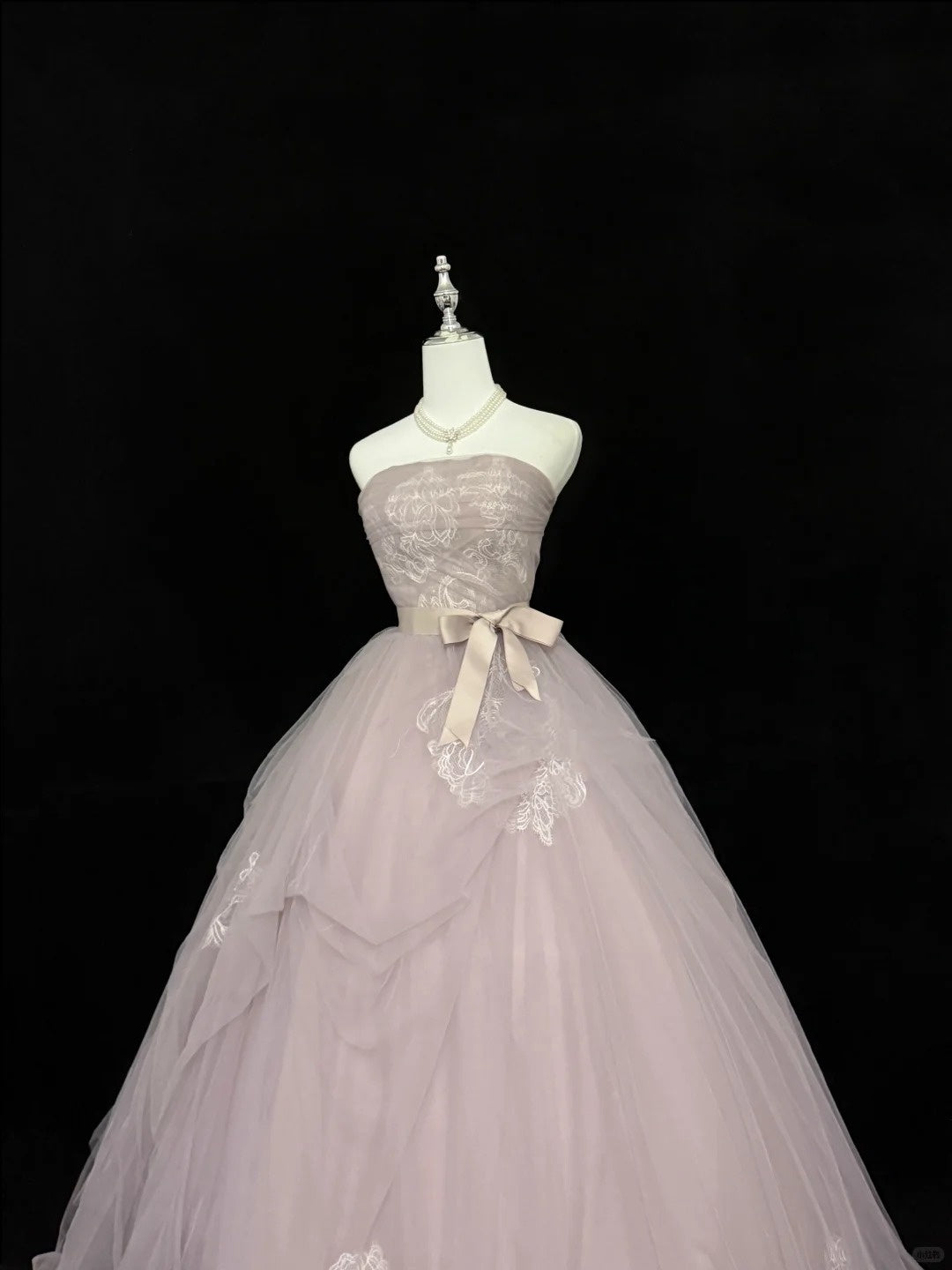 Sweet 16 Dresses Long Ball Gown Sweet Sixteen Long Birthday Dress Strapless Dusty Lilac Tulle Formal Gown RC0295